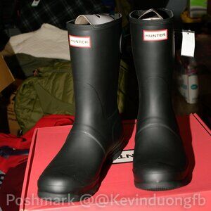 Hunter Women's Original Short Back Adjustable Rain Boot